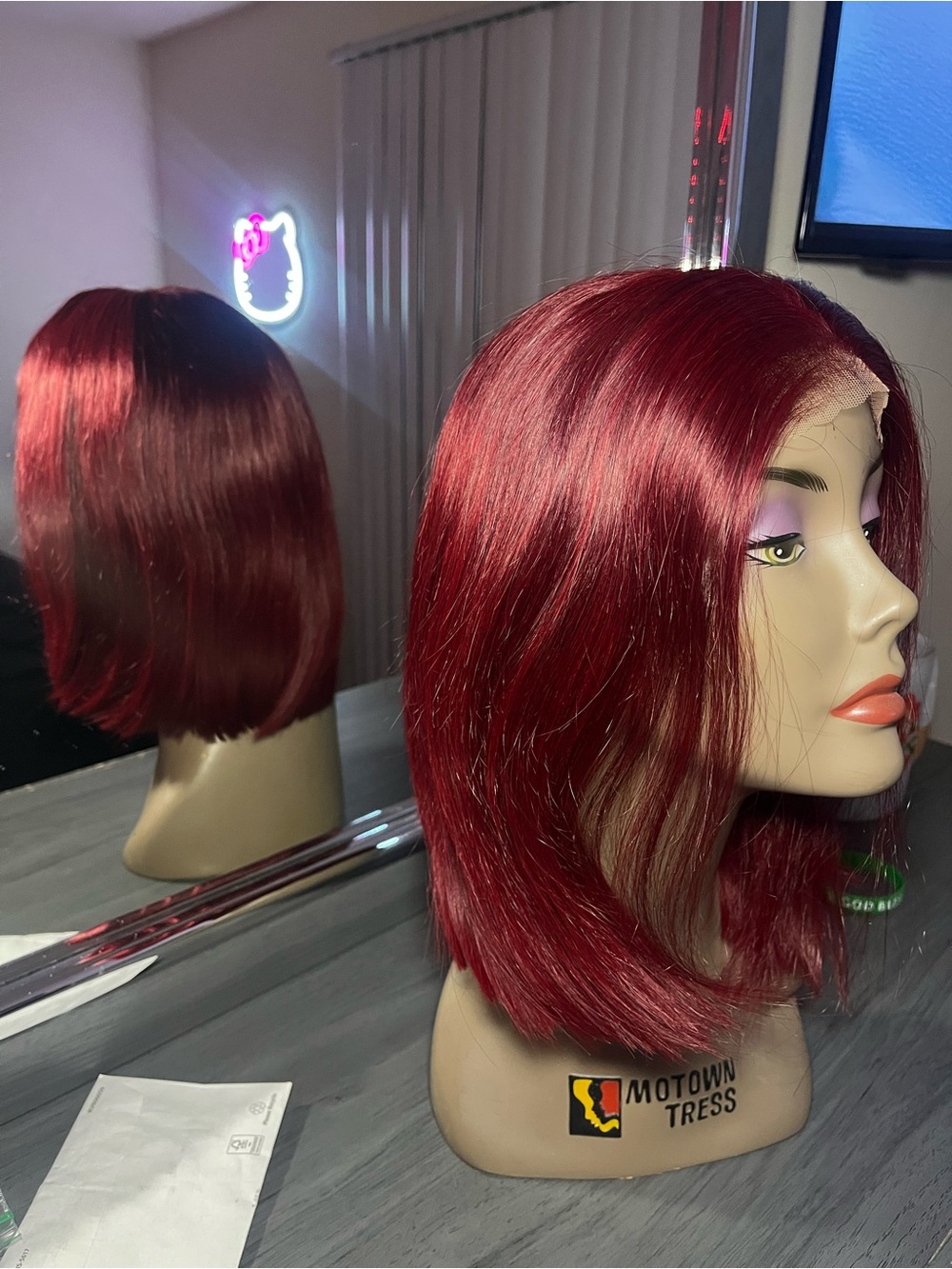 12in glueless bob wig